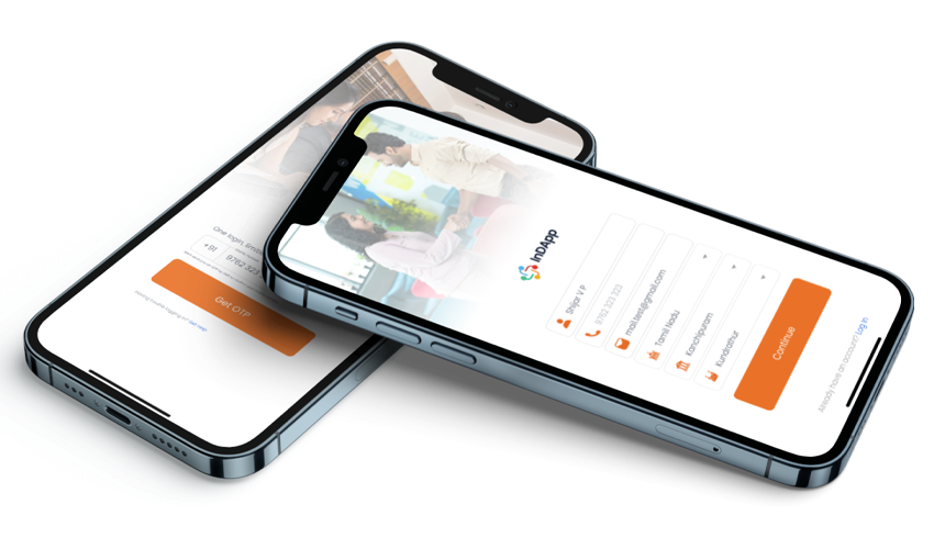InDApp-mobile-view-login